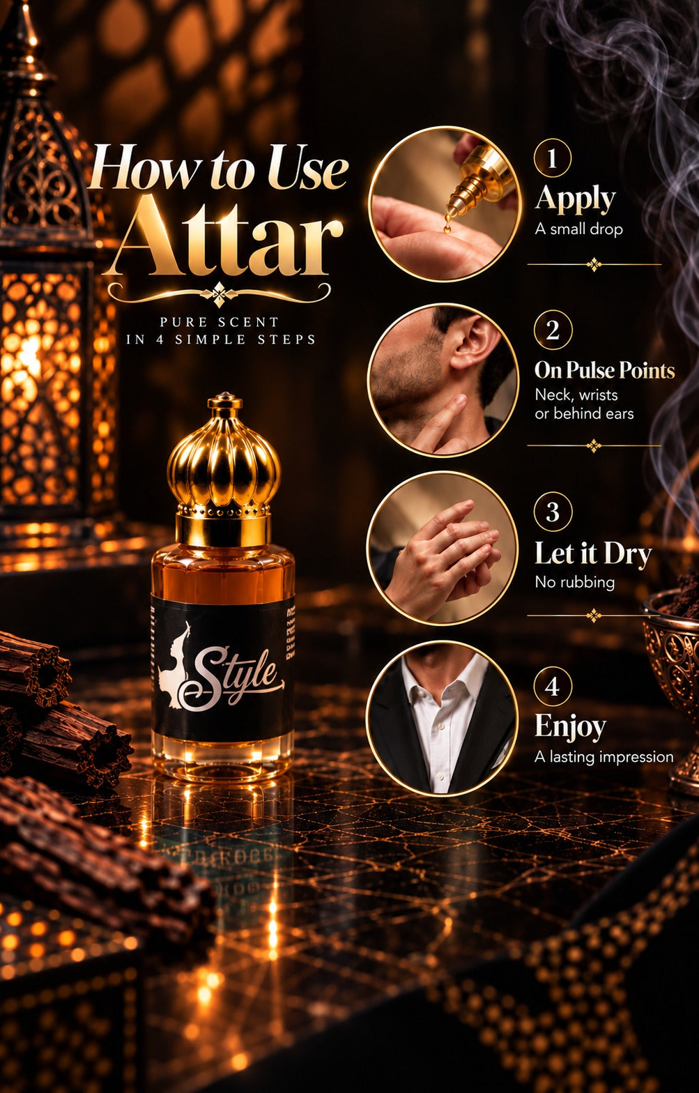 Starter Bundle – Try 3 Pack | Premium Attar Fragrance Collection \ 12ML