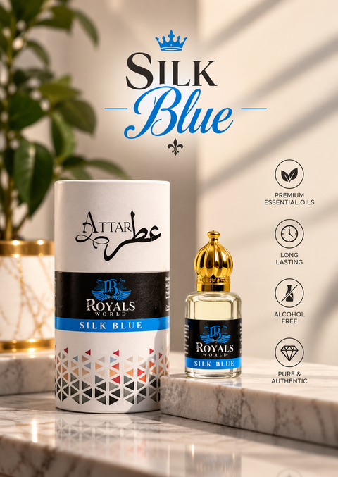 Silk Blue Attar – Premium Long-Lasting Fragrance | 6ml 12ml