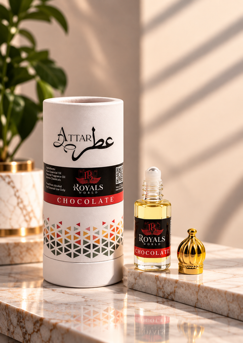 Royals Chocolate Attar – Rich & Warm Long Lasting Fragrance | 6ml 12ml