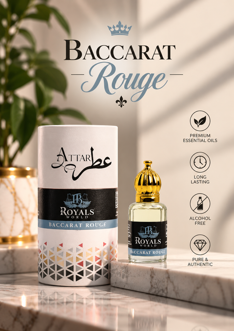Baccarat Rouge Attar – Luxurious Long-Lasting Fragrance |6ml 12ml