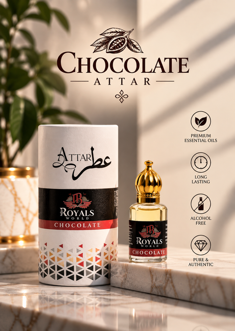 Royals Chocolate Attar – Rich & Warm Long Lasting Fragrance | 6ml 12ml